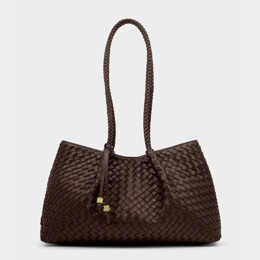 Nova Small Shoulder Tote | Chocolate