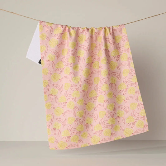 Tea Towel | Lucky Bloom Pink