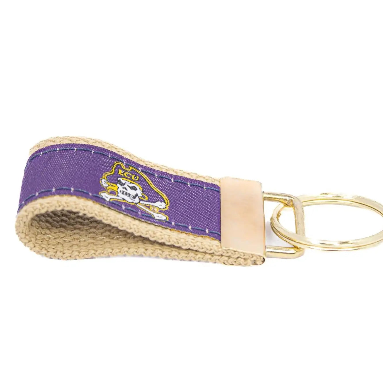 Woven Ribbon Keychain | ECU