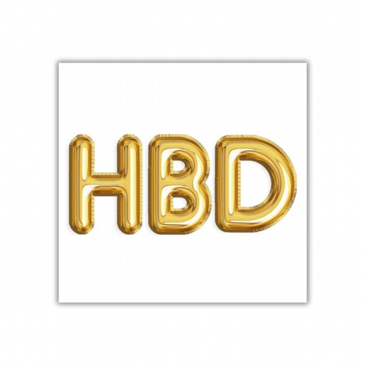 Cocktail Napkins | HBD