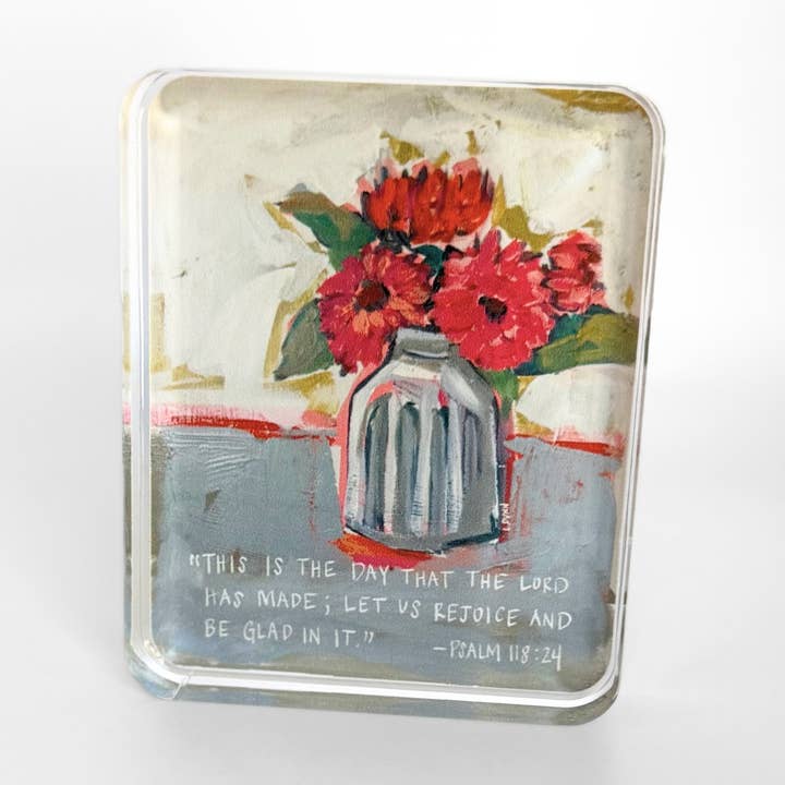 Acrylic Scripture Block | Psalm 118:24