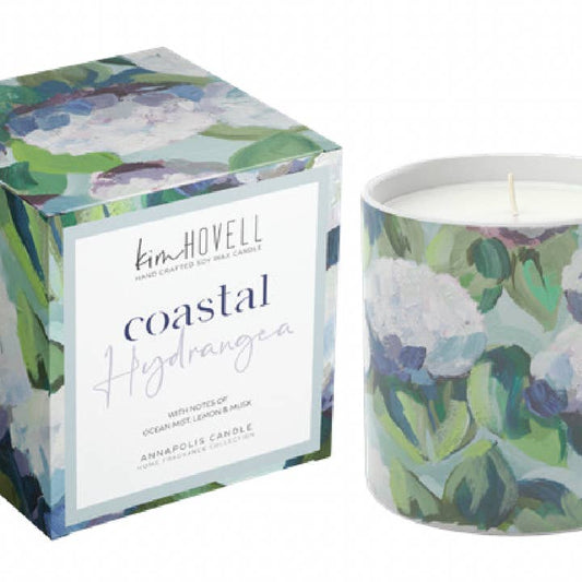 Coastal Hydrangea Boxed Candle | Kim Hovell Collection