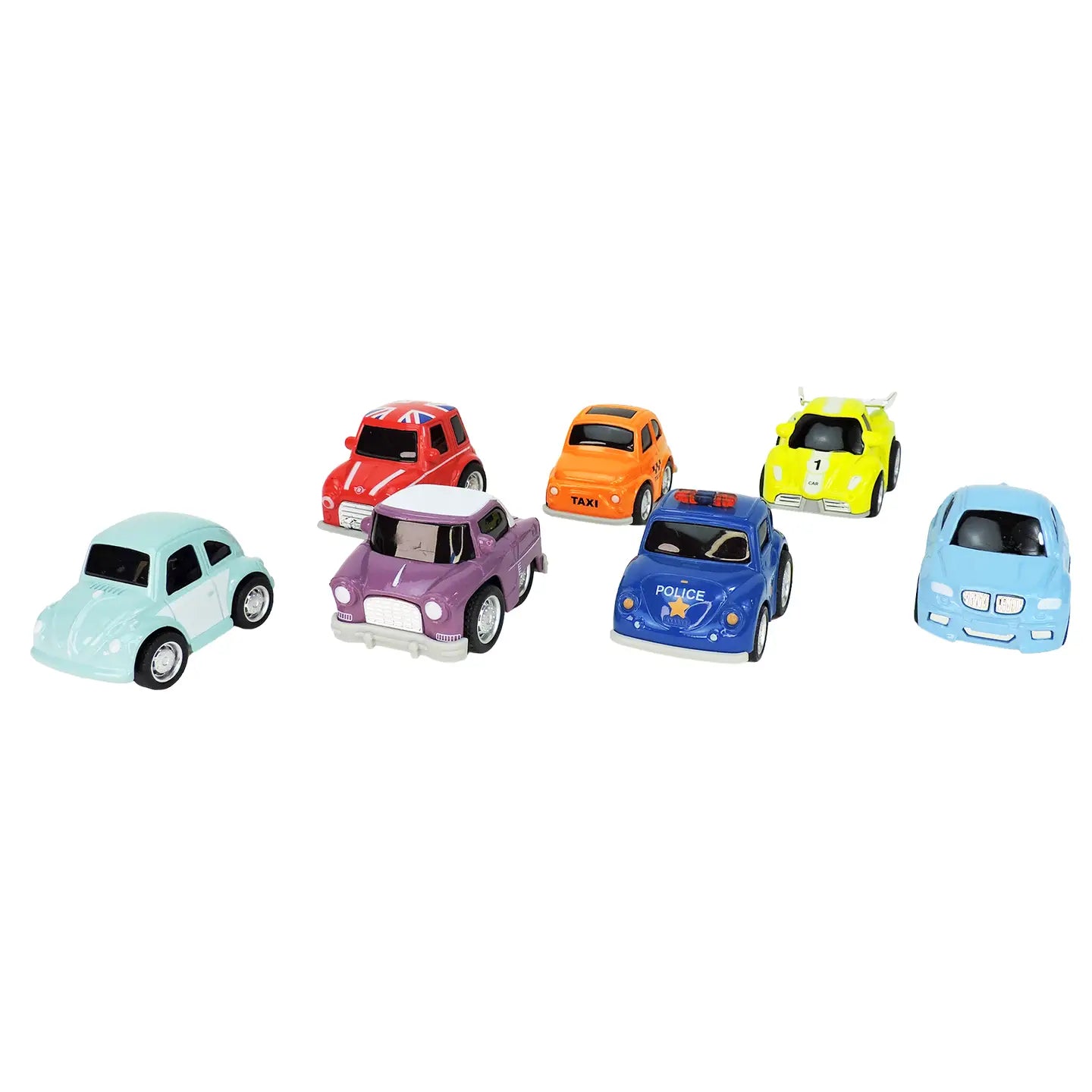 Rollin’ Large Diecast Pull-Back Car in Building Block Box | Assorted Styles