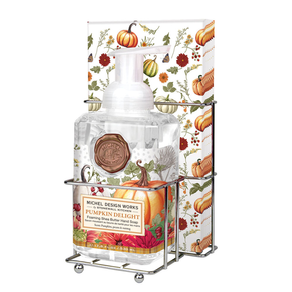Pumpkin Delight Foaming Hand Soap & Hostess Napkin Set
