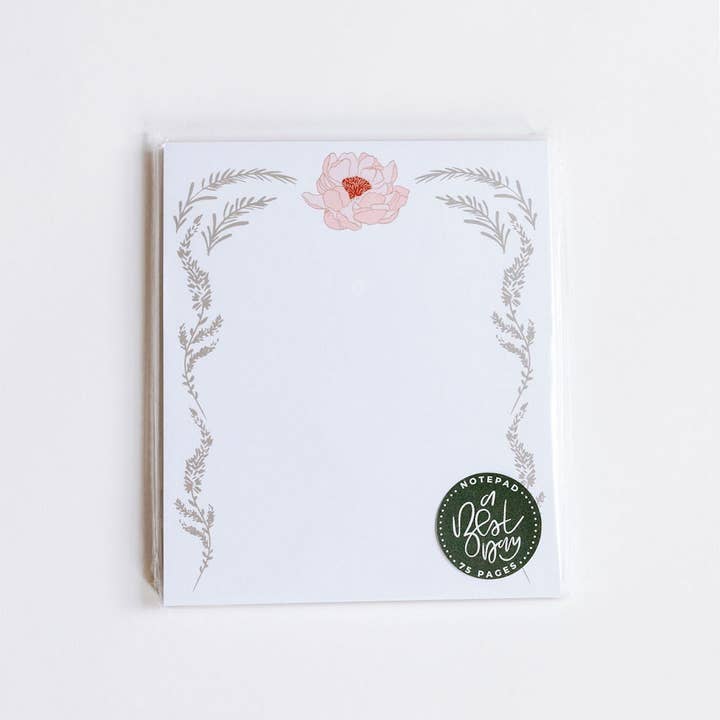 Large Notepad | Peony