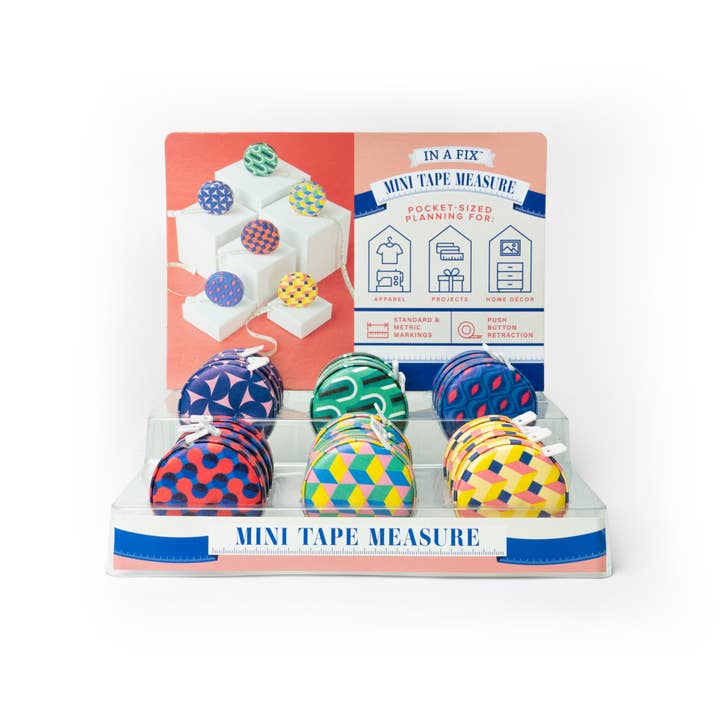 In-A-Fix | Mini Tape Measure | Assorted Styles
