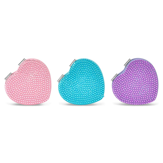 Heart Rhinestone Compact Mirror | Assorted Colors