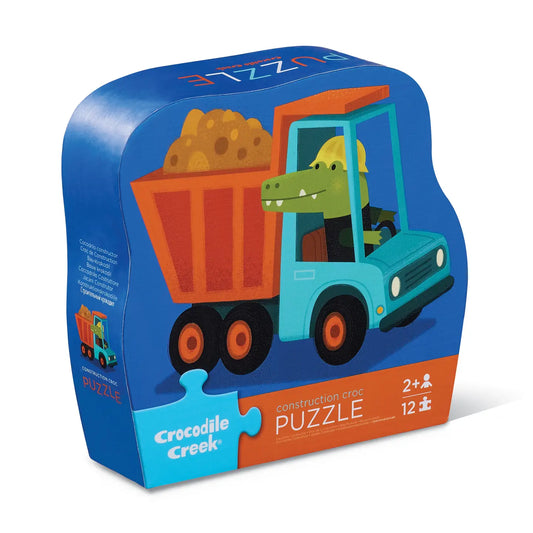 12-Piece Shaped Box Puzzle | Construction Croc