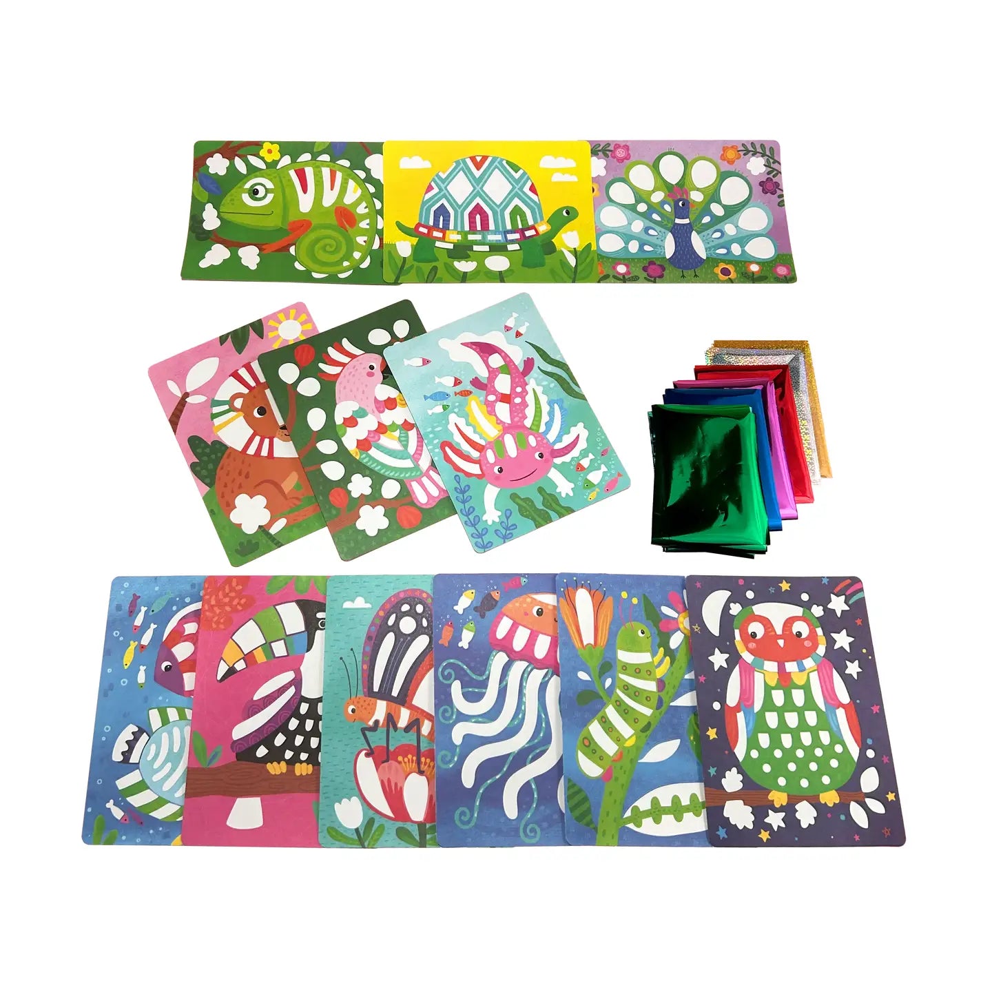 Foil-Tastic: Foil Art & Coloring Fun - Awesome Animals