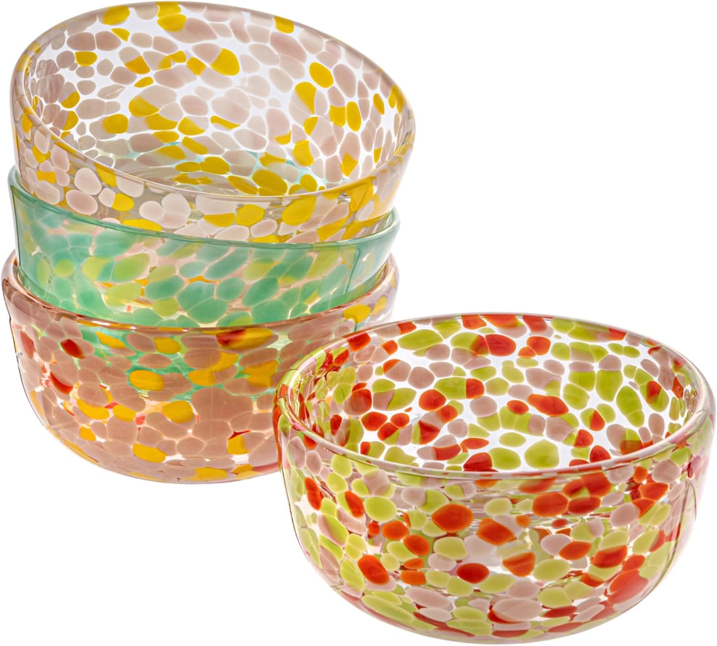 Glass Bowl w Pattern (Assorted)