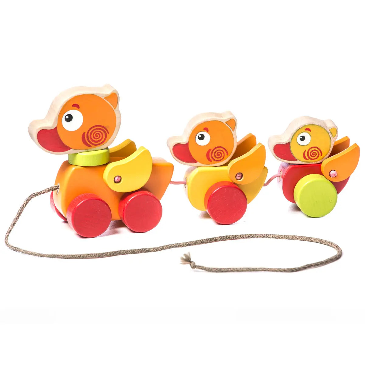 Cubika | Wooden Walk-A-Long Traveling Ducks