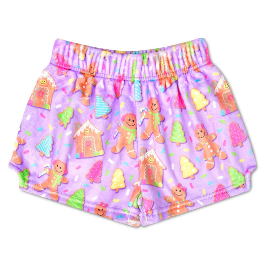 Plush Shorts | Joyful Gingerbread