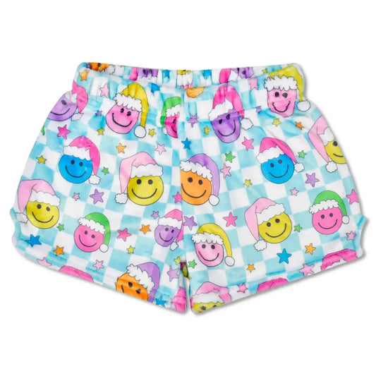 Happy Santa Plush Shorts (X-Small - 4-6)