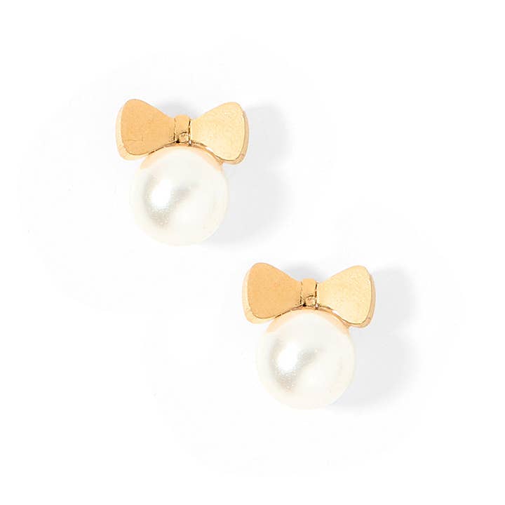 Screwback Stud Earrings | Heidi Pearl Bow