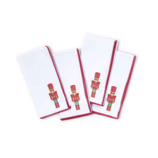 Nutcracker Embroidered Napkin | Set of 4