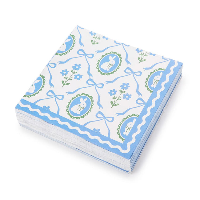 Bunnies and Bows Cocktail Napkins