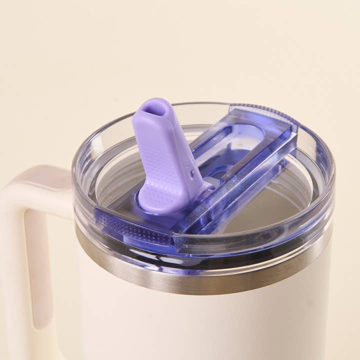 40oz Lifestyle Flip Straw Lid | Periwinkle