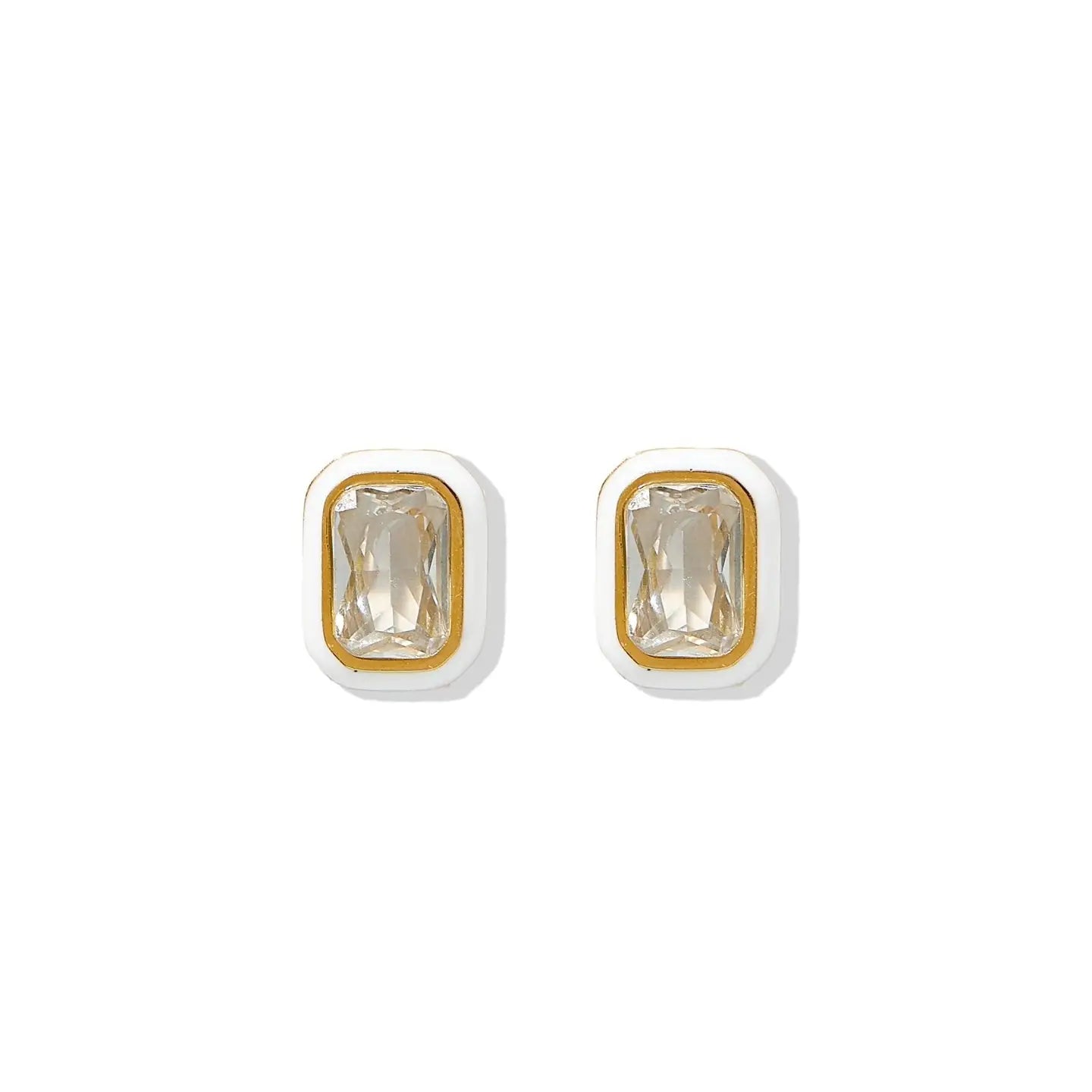 Screwback Stud Earrings | Whitney White Marshmallow