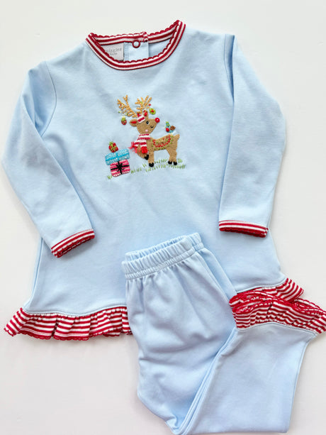 Ruffled Pant Set | Festive Fawn