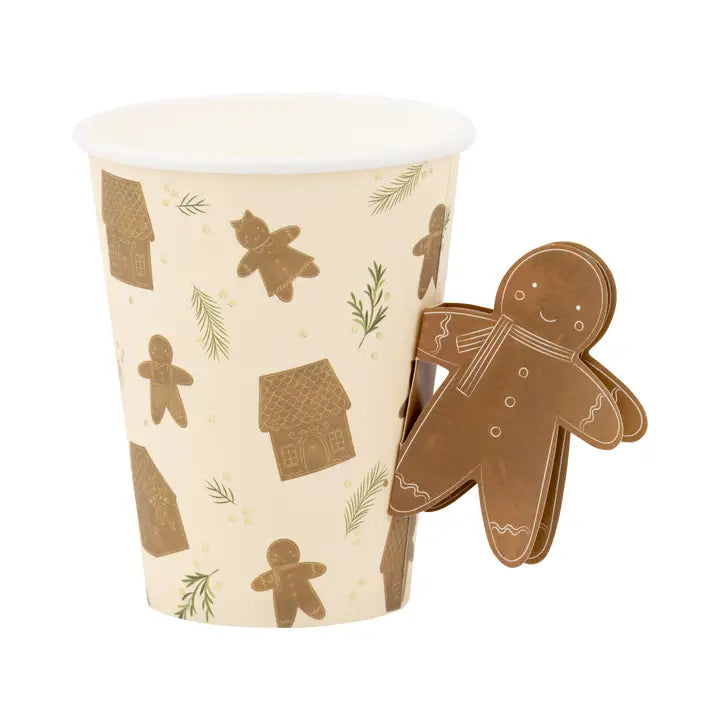 Paper Cups | Whimsy Gingerbread Handled