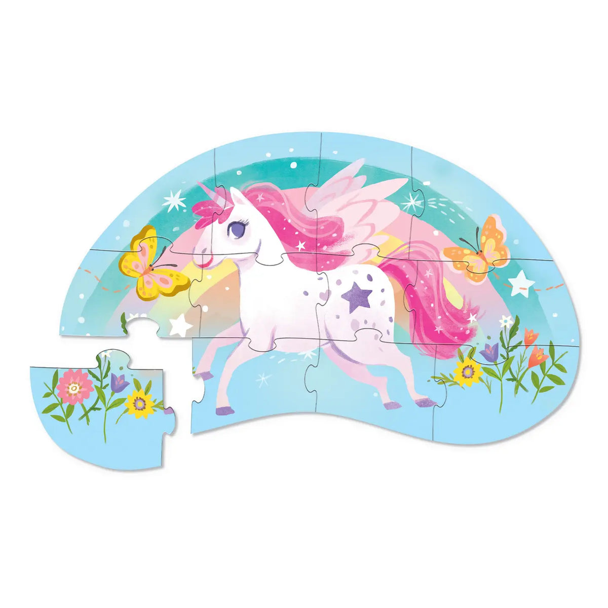 12-Piece Shaped Box Puzzle | Sweet Unicorn