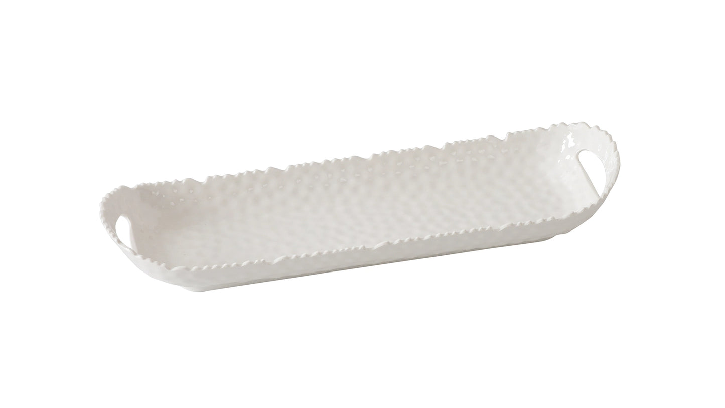 Melamine | Long Tray with Handles | Waves