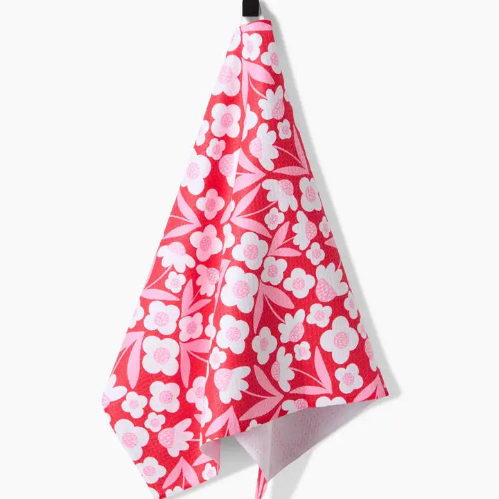 Tea Towel | Pink Blooms