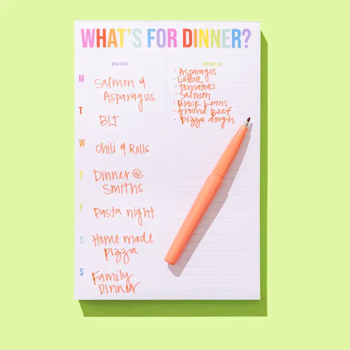 Meal Planning Notepad | What's For Dinner?