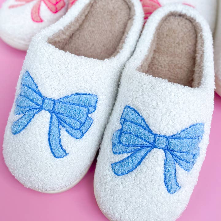 Slippers | Blue Bow | Assorted Sizes