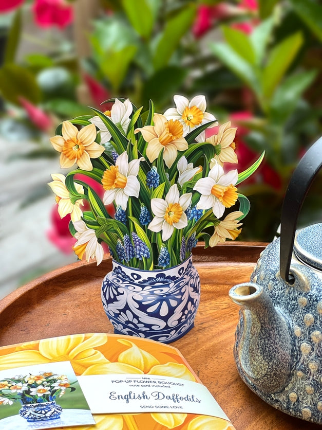 Mini Pop-Up Greeting Cards | English Daffodils