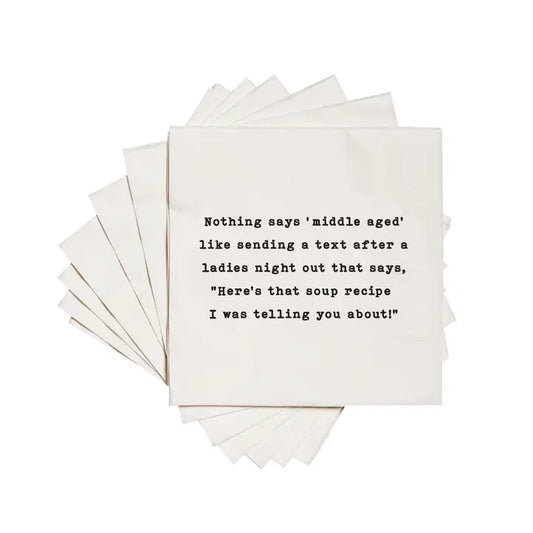 Cocktail Napkins | Middle Aged