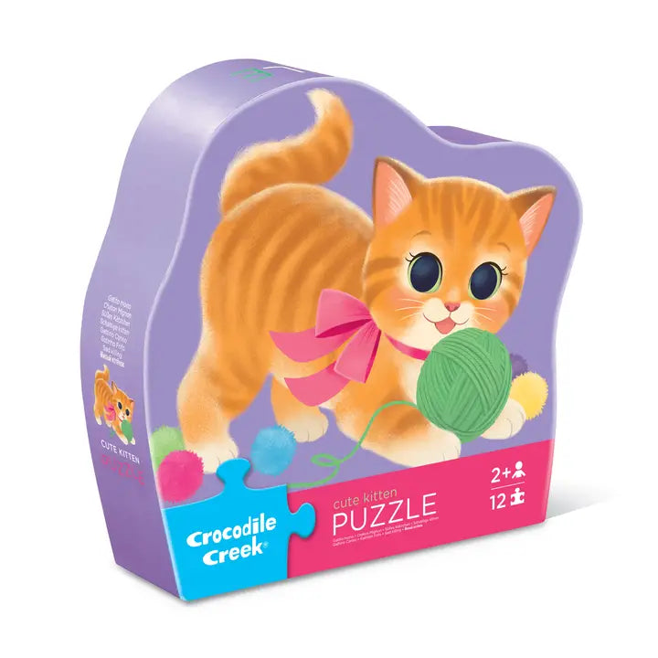 12-Piece Shaped Box Puzzle | Kitten