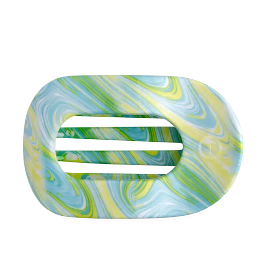 Teleties Flat Round Hair Clip | By the Sea Shore | Assorted Sizes
