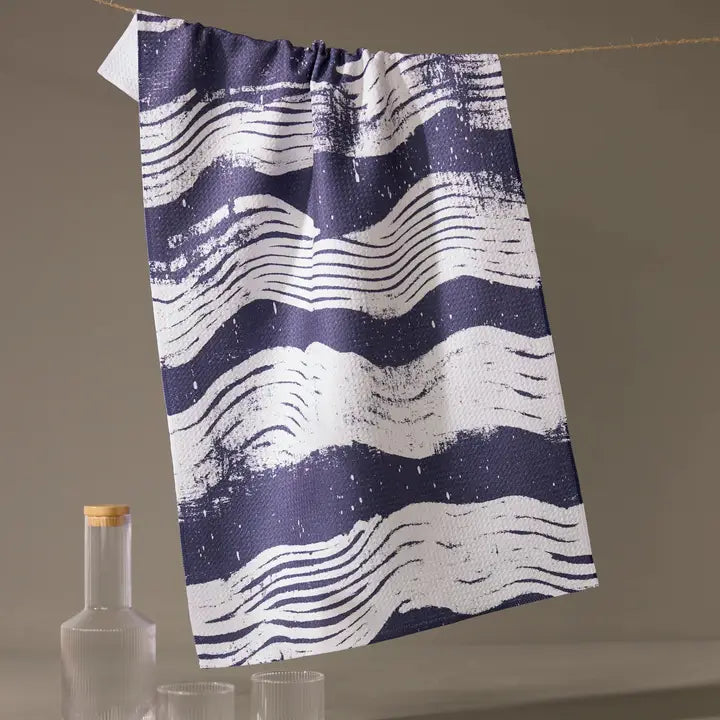 Tea Towel | Brushline Navy