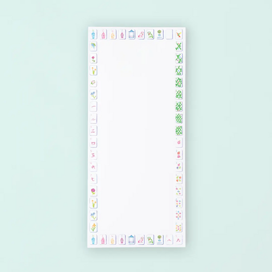 Sunset Mahjong Tiles Border Listpad