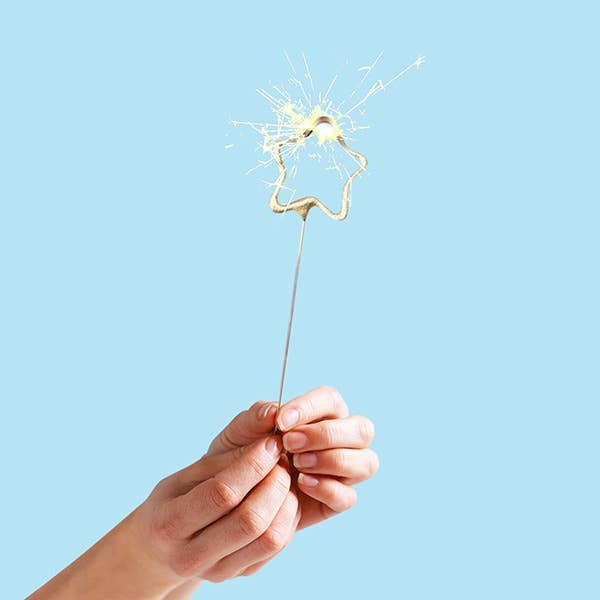 Sparkler Wand | Gold Star | 8" | 4th of July