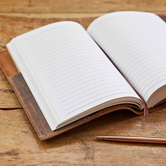 Buffalo Leather Refillable Journal | Brown