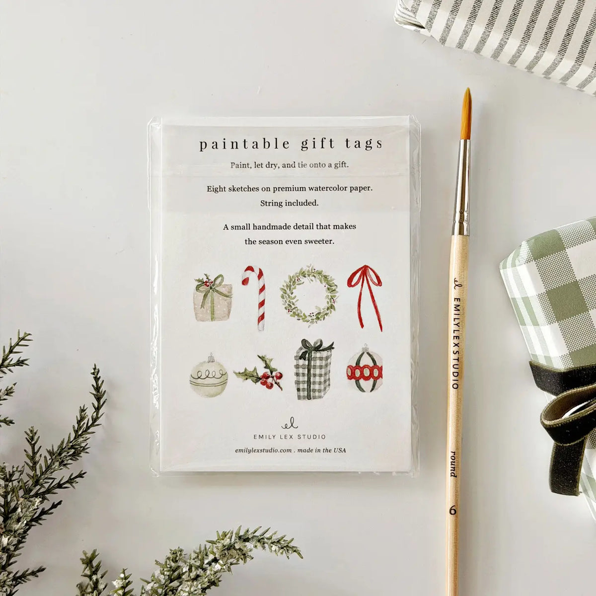 Paintable Gift Tags | Classic Christmas