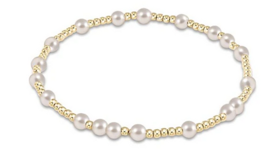 Extends | Hope Unwritten 4mm Bead Bracelet | Pearl