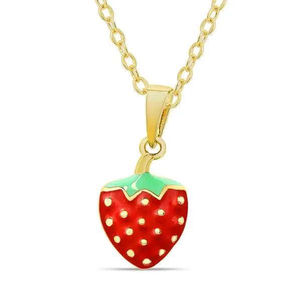Pendant Necklace | Gold | Strawberry