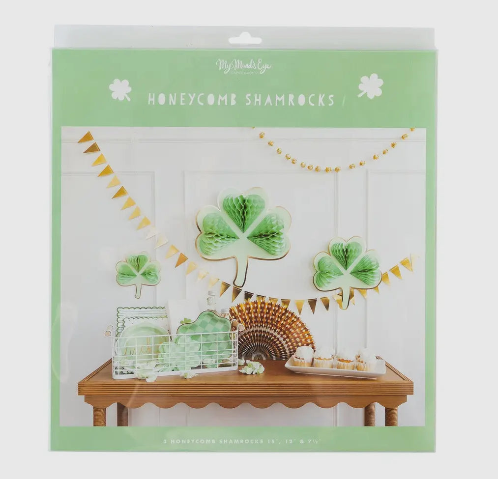 Honeycomb Shamrocks