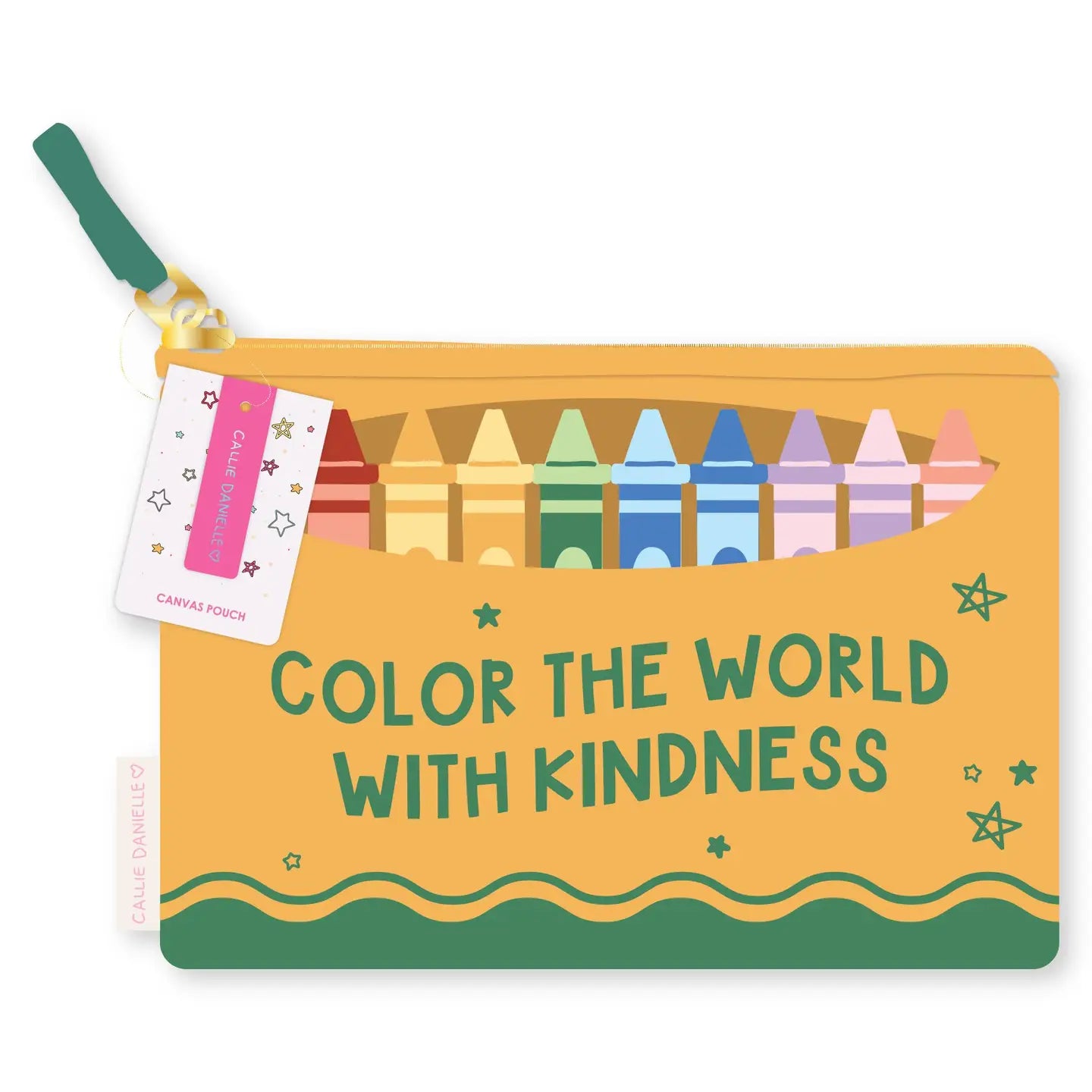 Color the World with Kindness Crayon Box | Canvas Pouch