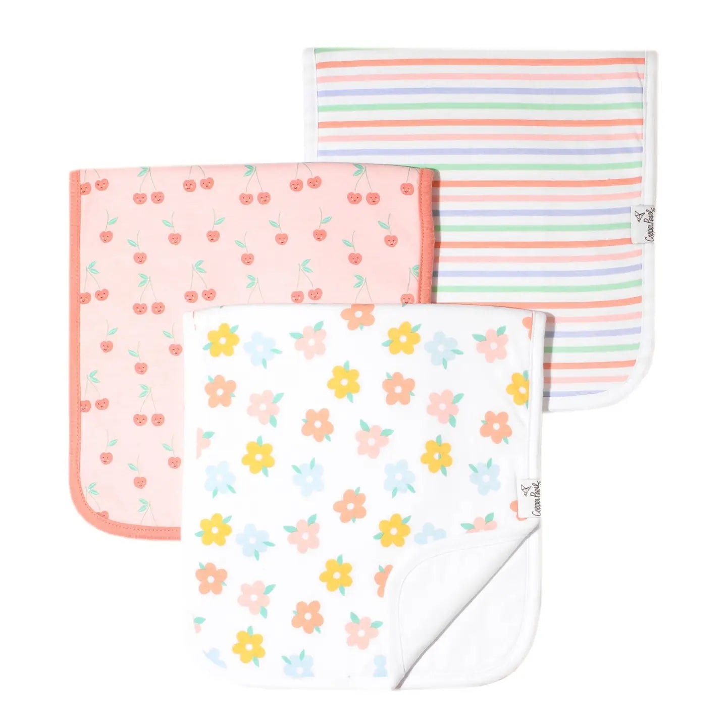 Burp Cloth Set | Cheery