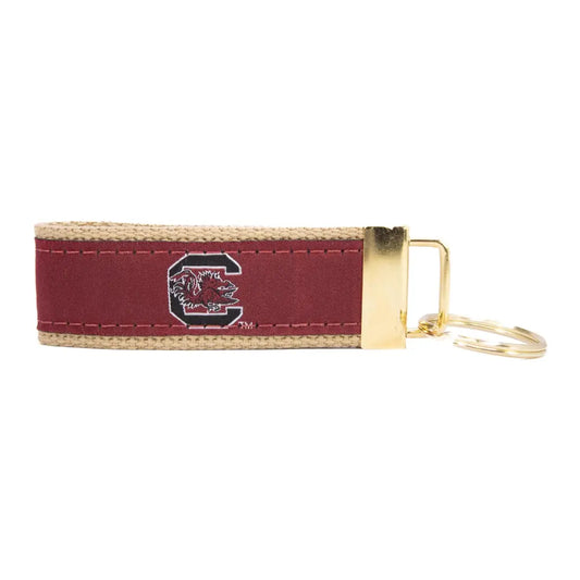 Woven Ribbon Keychain | USC