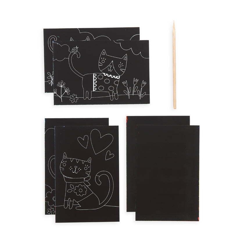 Mini Scratch & Scribble Art Kit | Cutie Cats