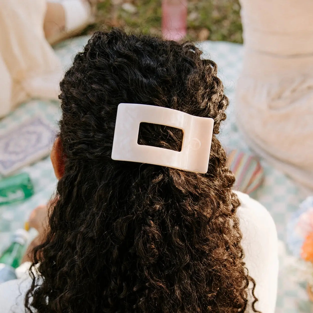 Teleties Flat Rectangle Hair Clip | Soft Surf | Assorted Sizes