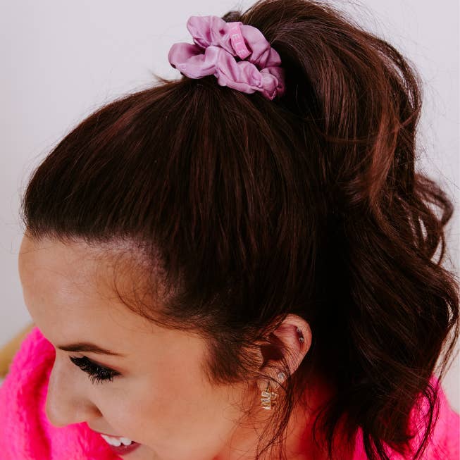 Teleties | Silk Scrunchies | I Pink I Love You | Large