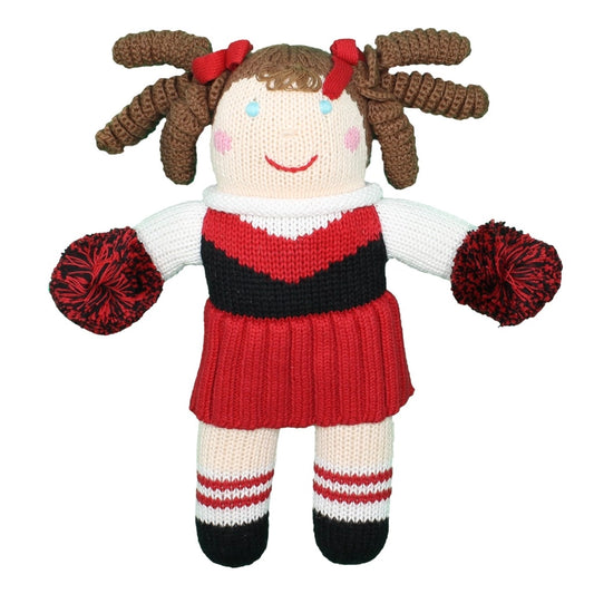 Knit Rattle | Cheerleader | Red/Black