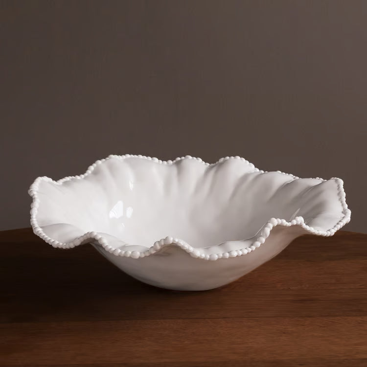 VIDA Alegria Extra Large Round Centerpiece | White