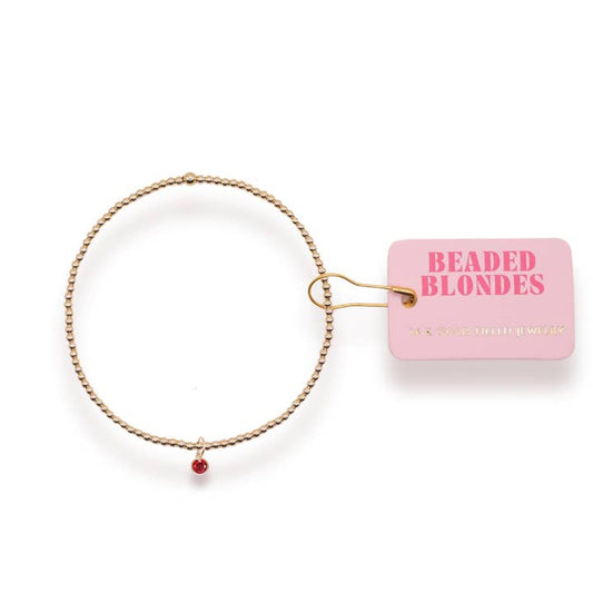 Birthstone Charm Bracelet | July